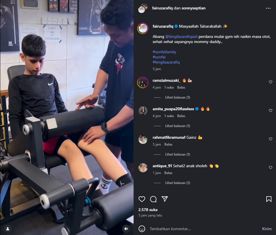 King Faaz perdana ngegym